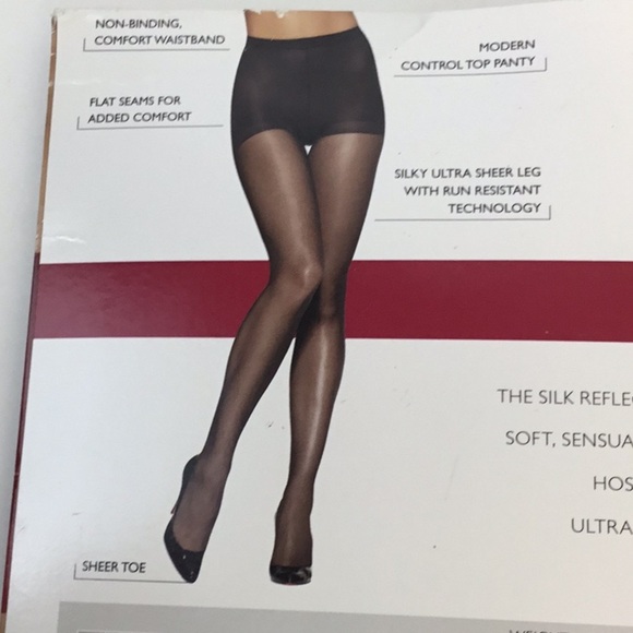 Hanes Silk Reflections Ultra Sheer Pantyhose Natural Size AB - Picture 7 of 7